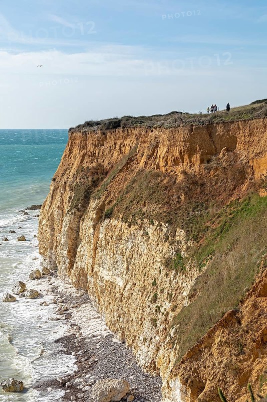 Cliffs at Cuckmere Haven, Seven Sisters, East Sussex, England, Great Britain