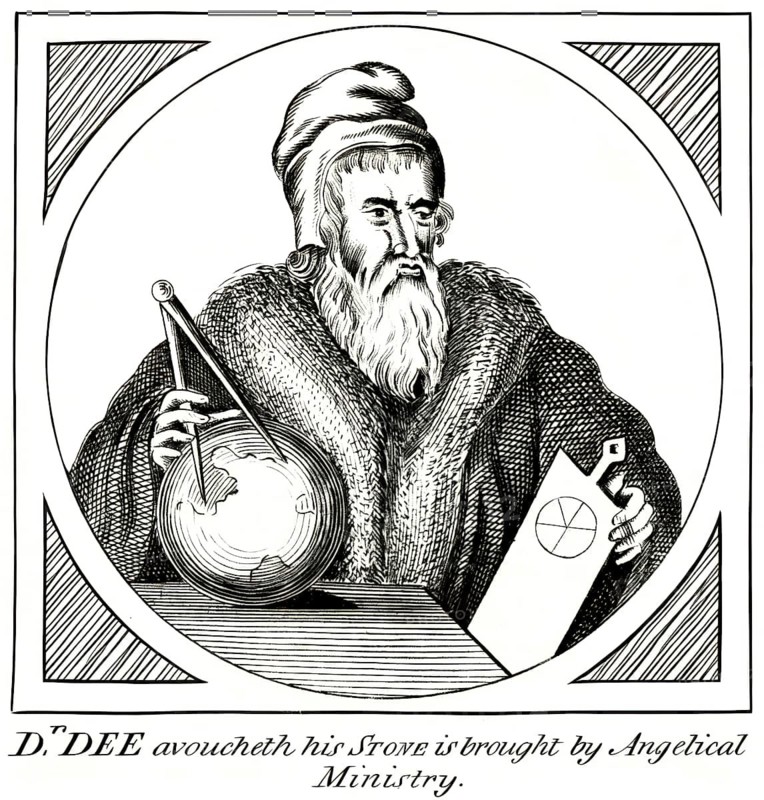John Dee, 1527 – 1608 or 1609, English mathematician, astronomer, teacher, astrologer, occultist, and alchemist, digitally enhaced based on a historical illustration