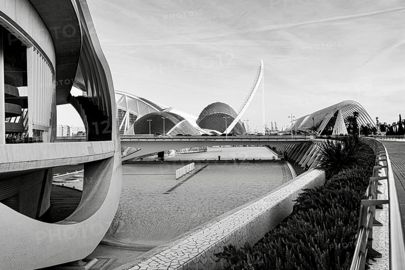 The City of Arts and Sciences by architect Santiago Calatrava, Valencia, Spain
