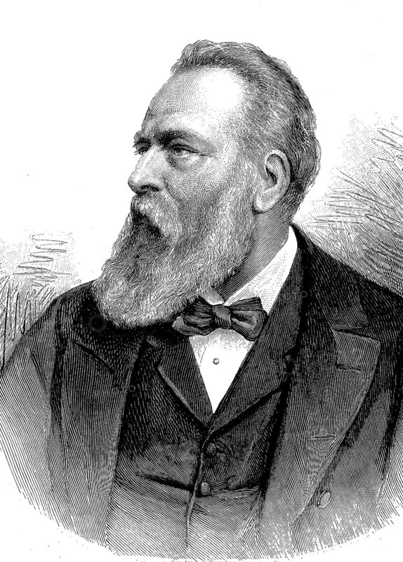 Christian Albert Theodor Billroth, 26 April 1829, 6 February 1894, a German-Austrian physician, Historical, digital reproduction of an original from the 19th century