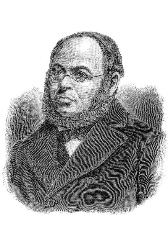 Ernst Friedrich Wilhelm Klinkerfues, 29 March 1827 i- 28 January 1884, a German astronomer and meteorologist, Historical, digital reproduction of an original from the 19th century