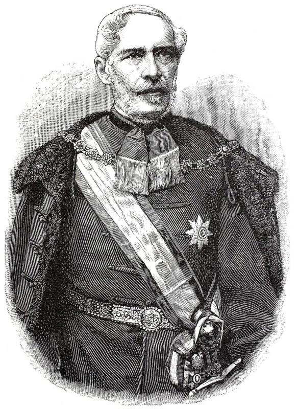 Miklos, Nikolaus, Baron Vay von Vaja (29 April 1802 - 14 May 1894), Hungarian politician and landowner, reproduction of an original, c. 1900, historical