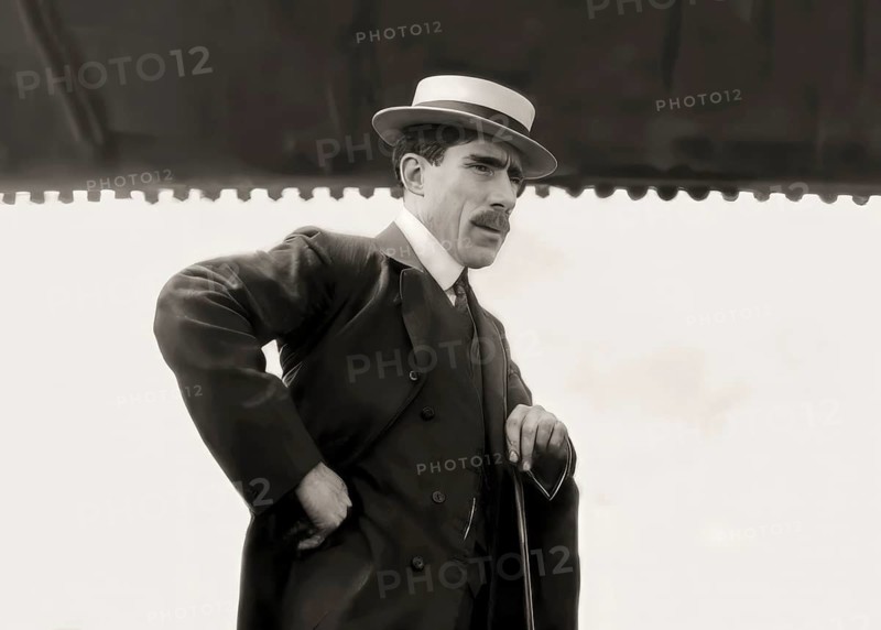 Portrait of Louis Renault, 1877 – 1944, French industrialist, a pioneer of the automobile industry, 1907, digitally edited based on a historical photograph