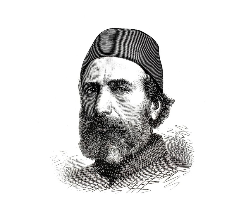 Ibrahim Edhem Pasha (1819–1893), Ottoman statesman and Grand Vizier, illustration, reproduction of a 19th-century original. Authentic, file restored for optimal use, exact date of the original unknown, historical
