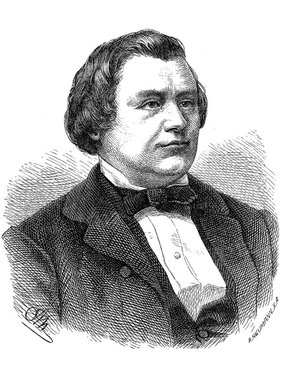 Hermann Julius Theodor Hettner, 12 March 1821, 29 May 1882, a German literary historian, art historian and museum director, Historical, digital reproduction of an original from the 19th century