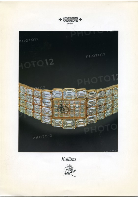 Montre Kallista, dessinée par le peintre Raymond Moretti et faite par Vacheron Constantin