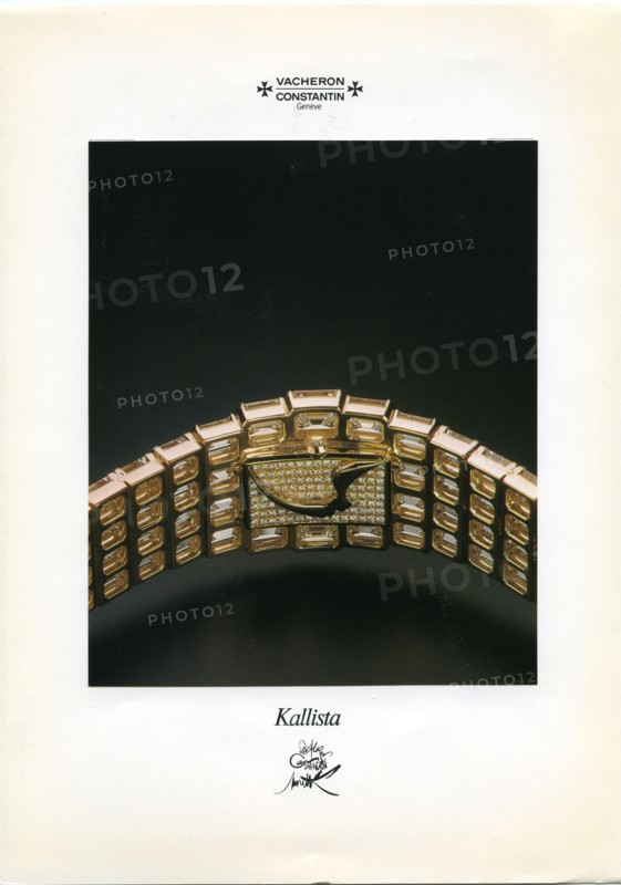 Montre Kallista, dessinée par le peintre Raymond Moretti et faite par Vacheron Constantin