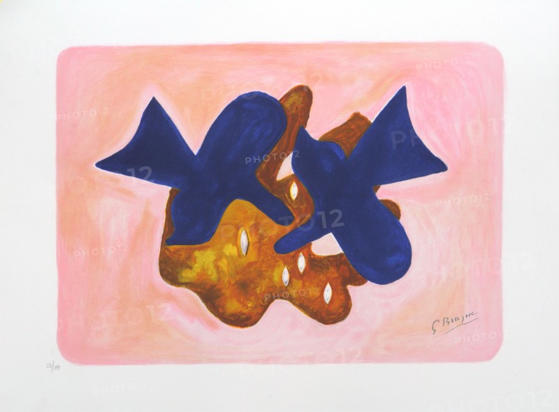 Braque, Les Oiseaux bleus (The Blue Birds)