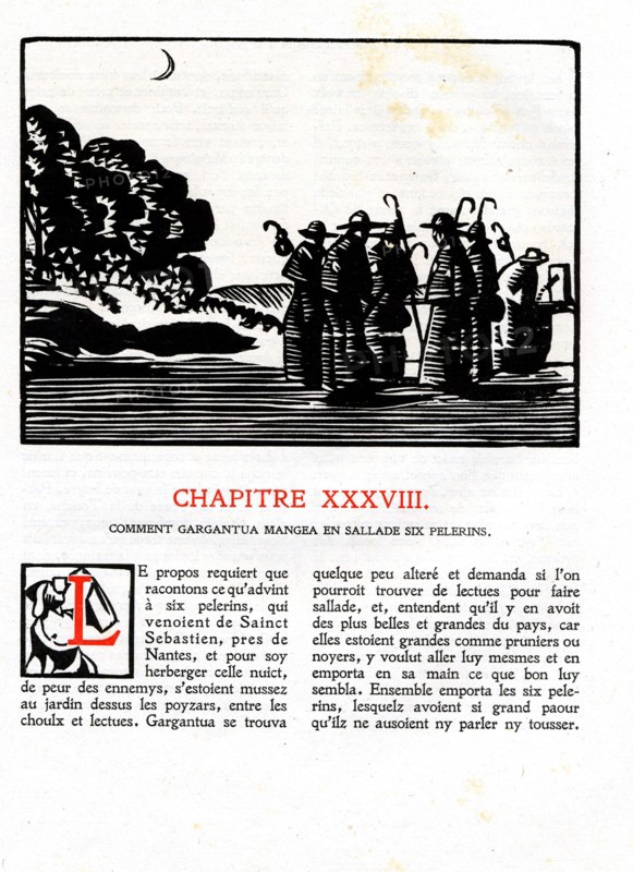 Rabelais: Chapter 38 from "The Very Horrific Life of Great Gargantua, Father of Pantagruel"