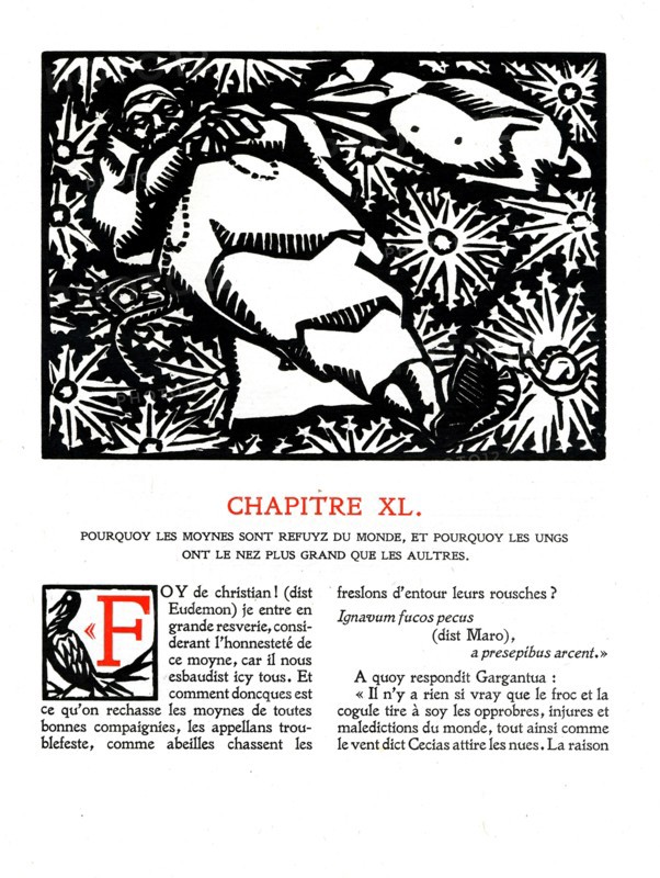 Rabelais: Chapter 40 from "The Very Horrific Life of Great Gargantua, Father of Pantagruel"
