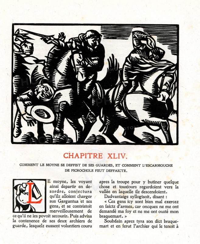 Rabelais : Chapitre 44 de "La vie très horrificque du Grand Gargantua"