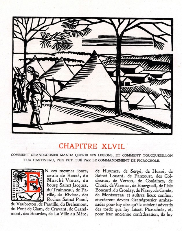 Rabelais : Chapitre 47 de "La vie très horrificque du Grand Gargantua"