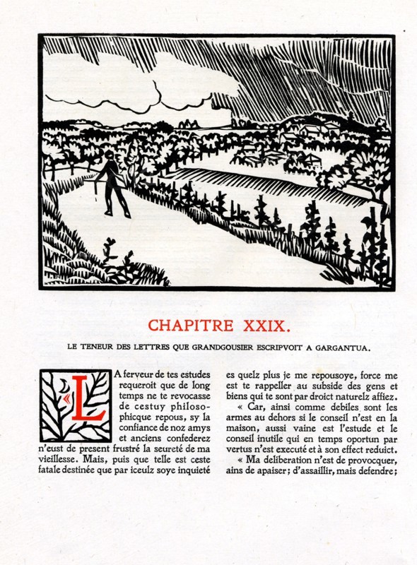 Rabelais : Chapitre 29 de "La vie très horrificque du Grand Gargantua"