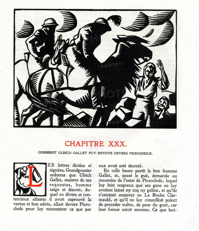 Rabelais : Chapitre 30 de "La vie très horrificque du Grand Gargantua"
