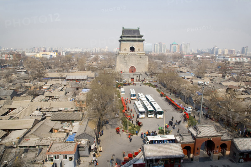 China,Beijing street in hutong neighbourhood