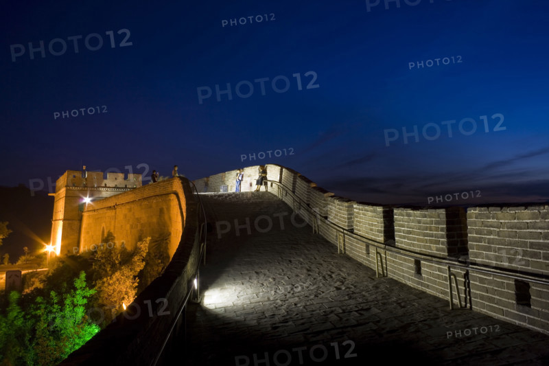 Night Scene of Great Wall in Badaling