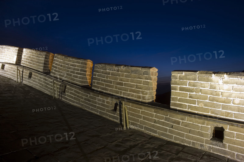 Night Scene of Great Wall in Badaling
