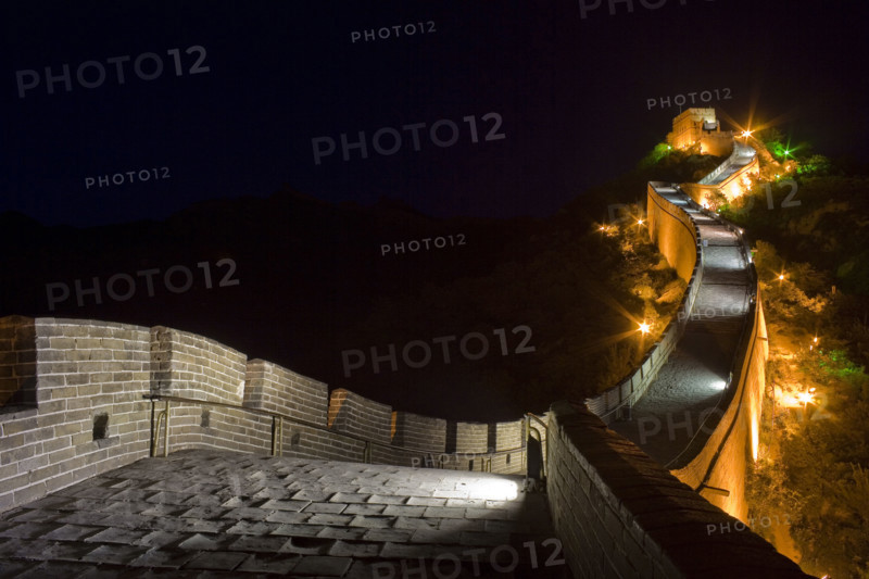 Night Scene of Great Wall in Badaling