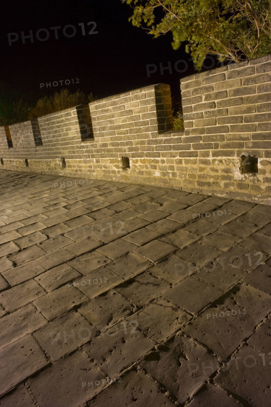 Night Scene of Great Wall in Badaling