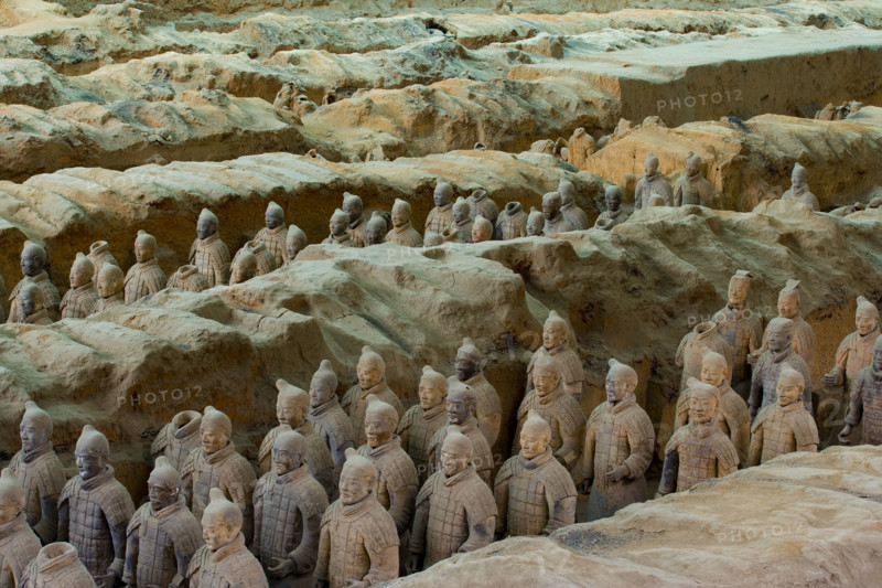 the Emperor Qin's Terra-cotta Warriors,Terra-cotta,Terracotta,Terra cotta,Xi'an