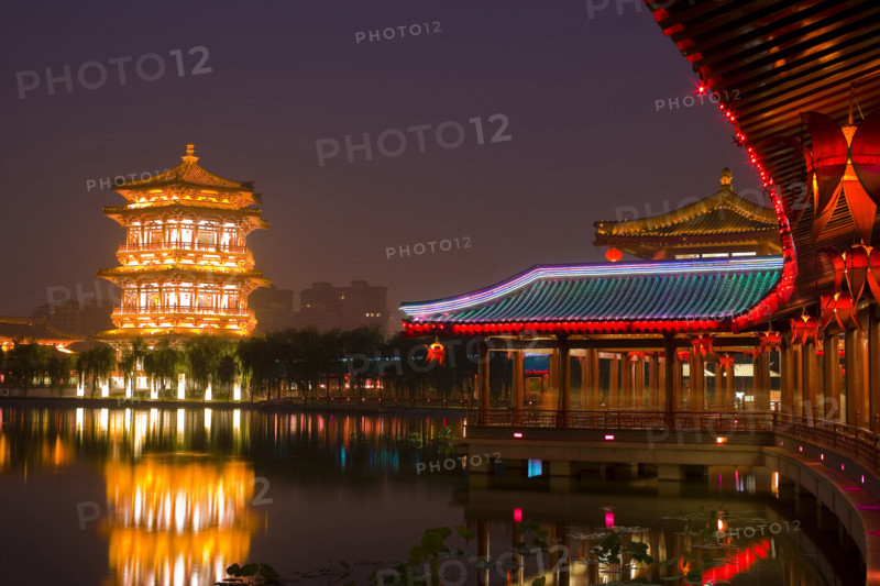 Night Scene of Tang Paradise,Xi'an