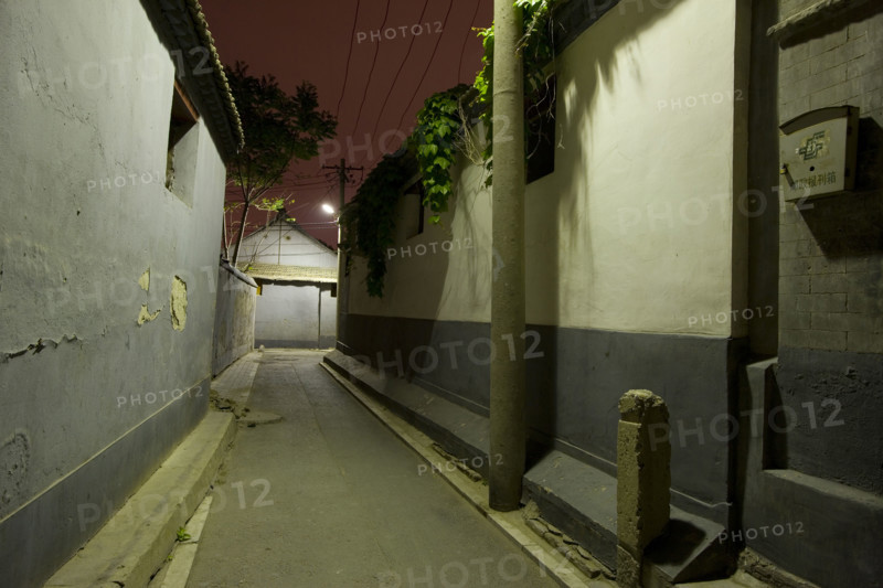 Night Scene of Beijing Hutong
