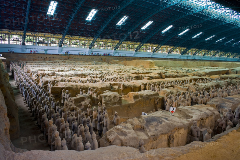 the Emperor Qin's Terra-cotta Warriors,Terra-cotta,Terracotta,Terra cotta,Xi'an