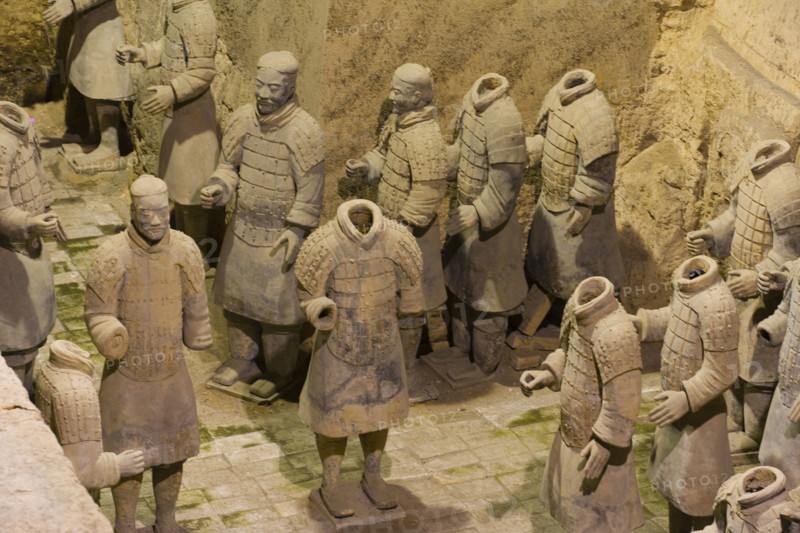 the Emperor Qin's Terra-cotta Warriors,Terra-cotta,Terracotta,Terra cotta,Xi'an