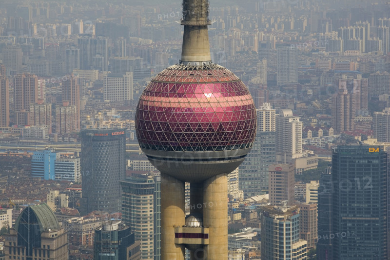 High Angle View of Shanghai