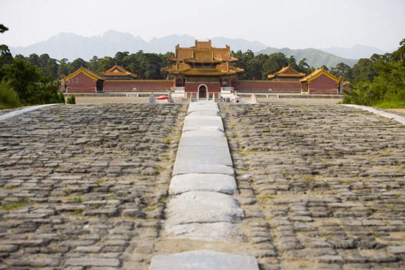 Architecture in The Western Qing Tombs,Shanxi Province