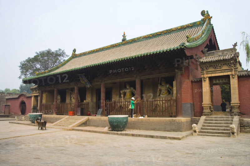 Sculpture in Shuanglin Temple,Shanxi Province