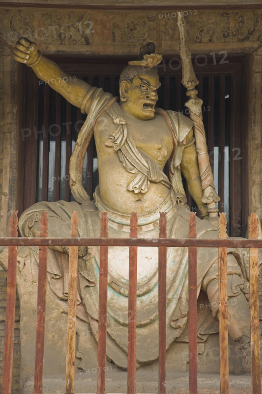 Sculpture in Shuanglin Temple,Shanxi Province
