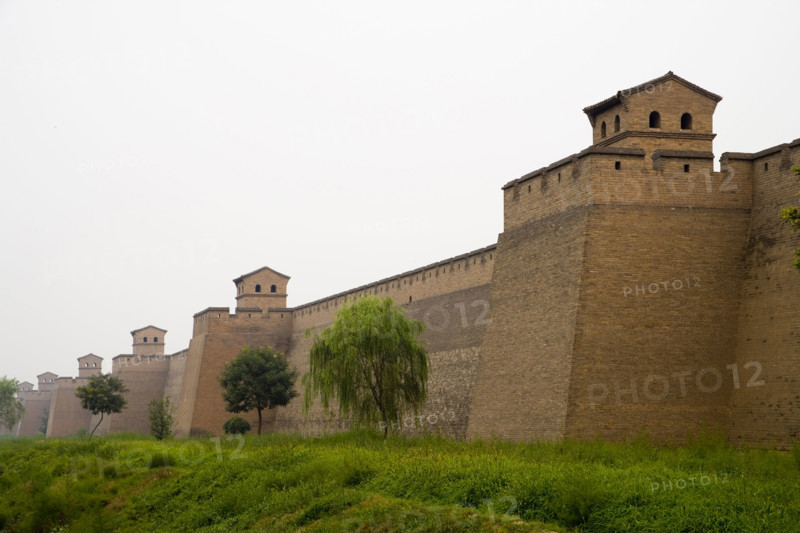The City Wall of the Ancient City of Ping Yao,Shanxi Province