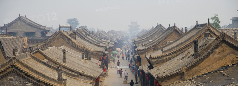 High Angle View of Ping Yao,Shanxi