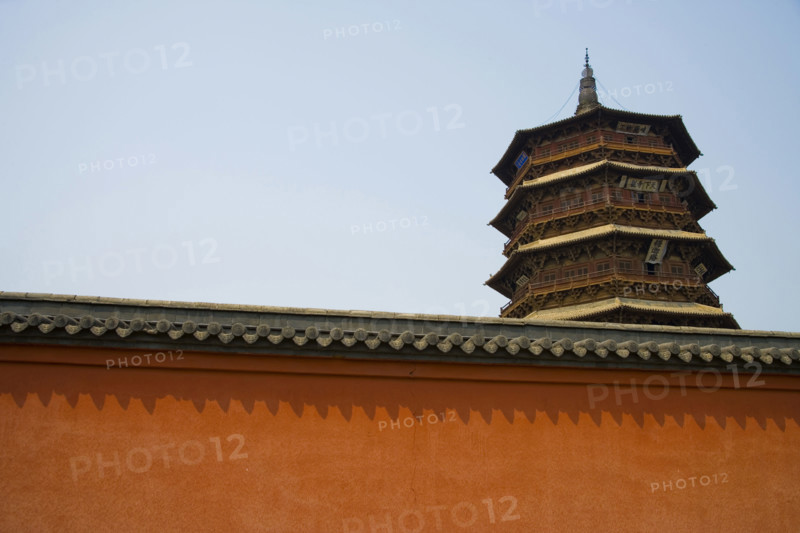 Ying Xian Wood Pagoda in Shanxi Province