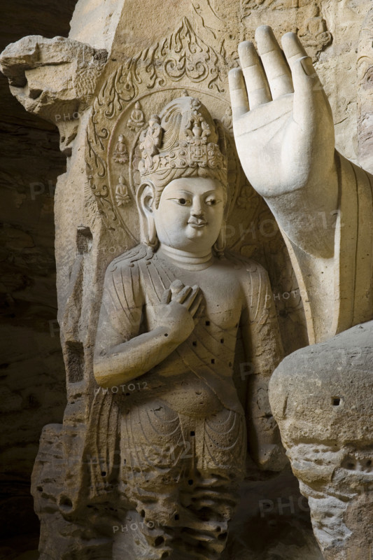 Yungang Grottoes in Shanxi Province