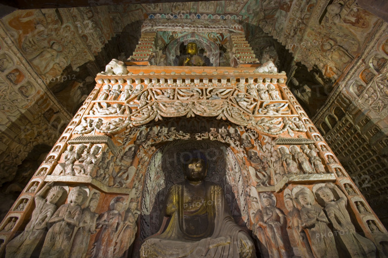 Yungang Grottoes in Shanxi Province