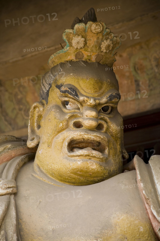 Sculpture in Shuanglin Temple,Shanxi Province