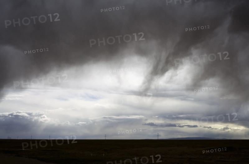 The Landscape along the road from Qinghai to Tibet