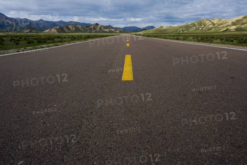 The Landscape along the road from Qinghai to Tibet