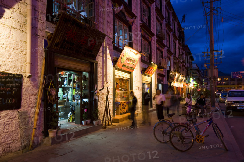 Night Scene of Bharkor Street,Lahsa,Tibet