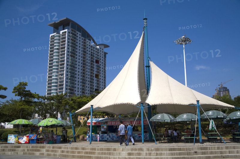 The Scene of the Beach in Dalian
