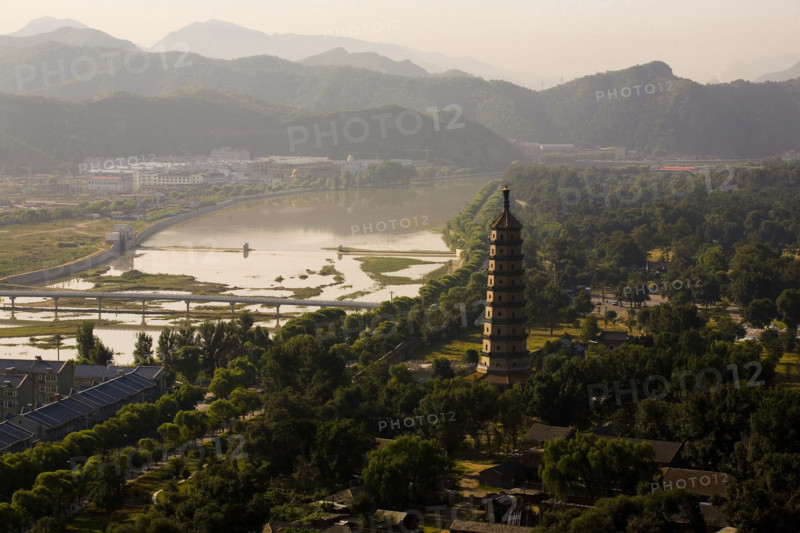 High angle scene of Imperial Summer Villa,Chengde,Chengde