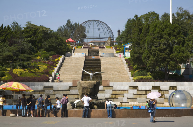 The Scene of the Beach in Dalian