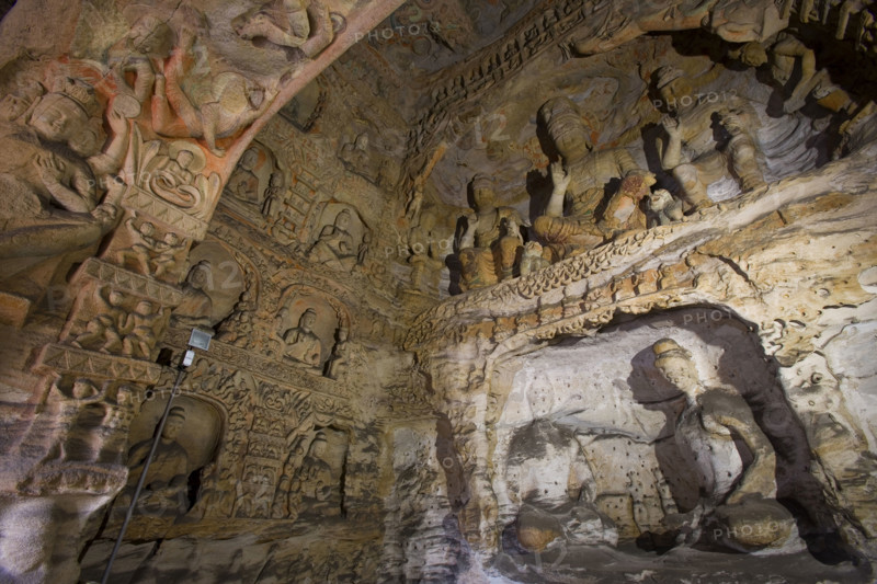 Yungang Grottoes in Shanxi Province