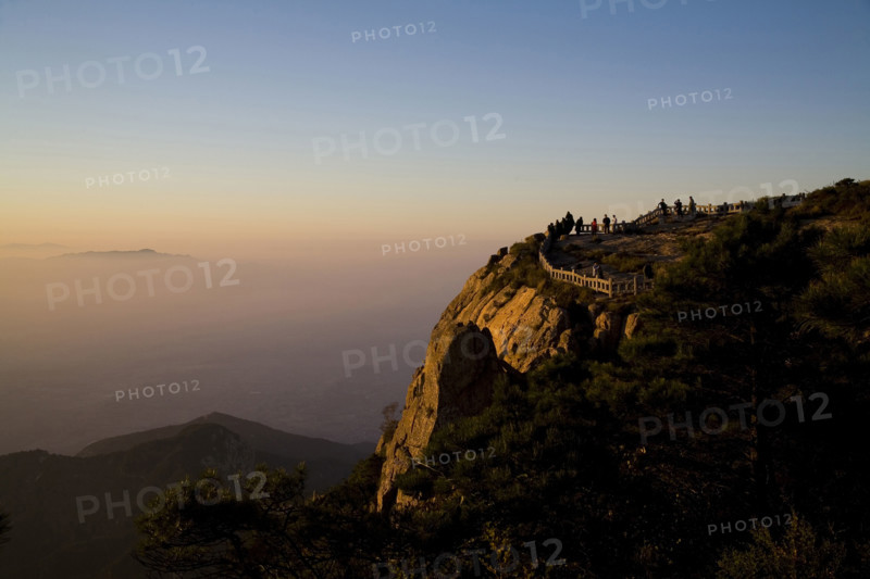 View of the Peak of Mount Tai