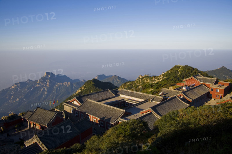 High Angle View of Mount Tai,Mt Tai,Shandong