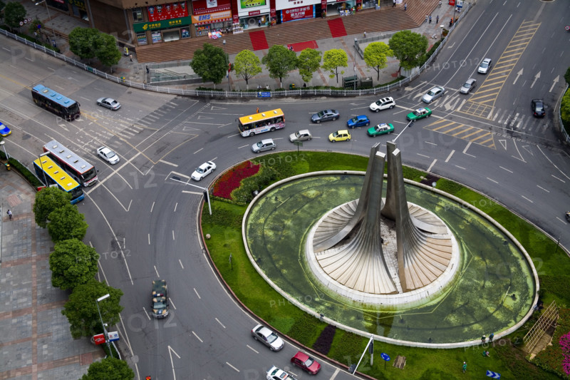 Guizhou,Guiyang,Fountain Square,