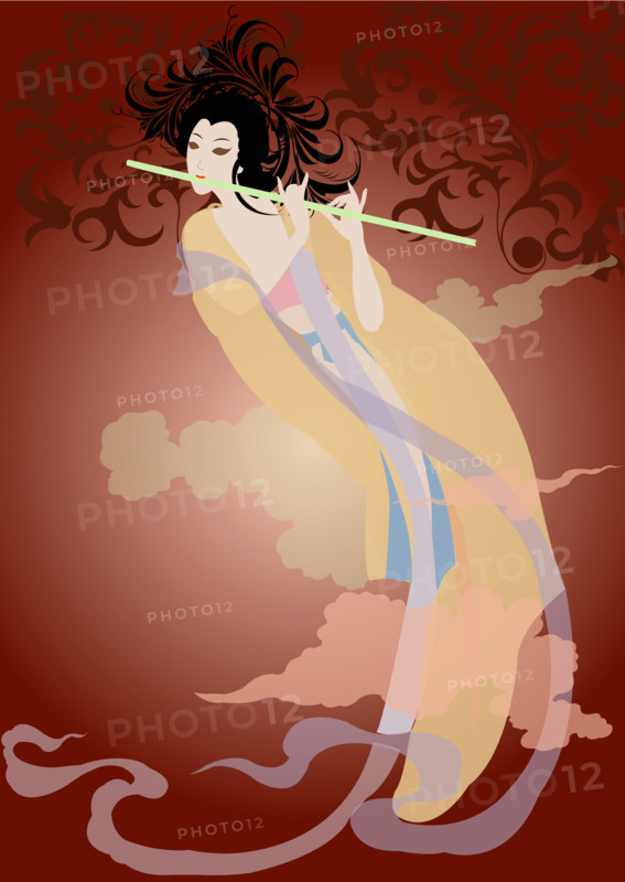 Chinese Beauty flies to the moon