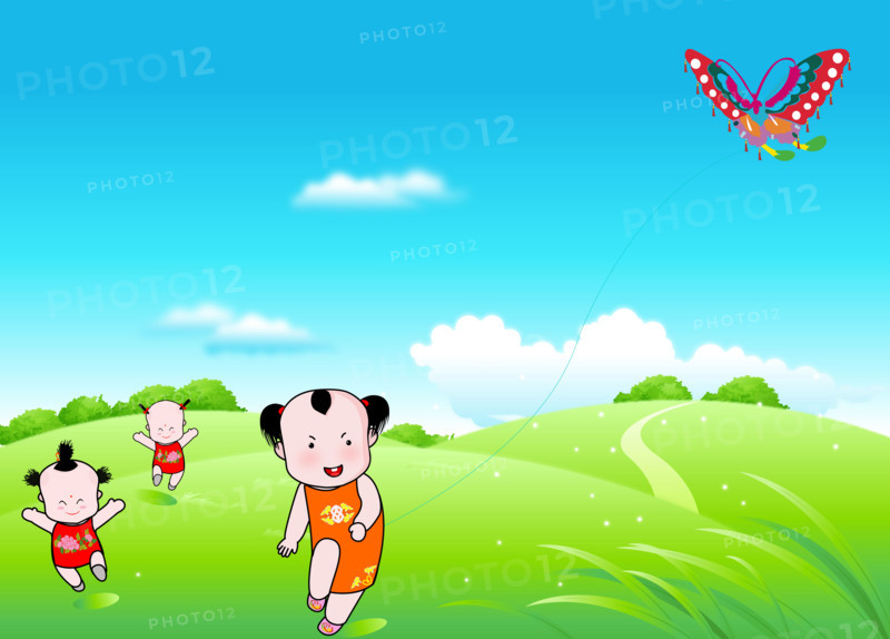 Kids celebrating Spring Festival